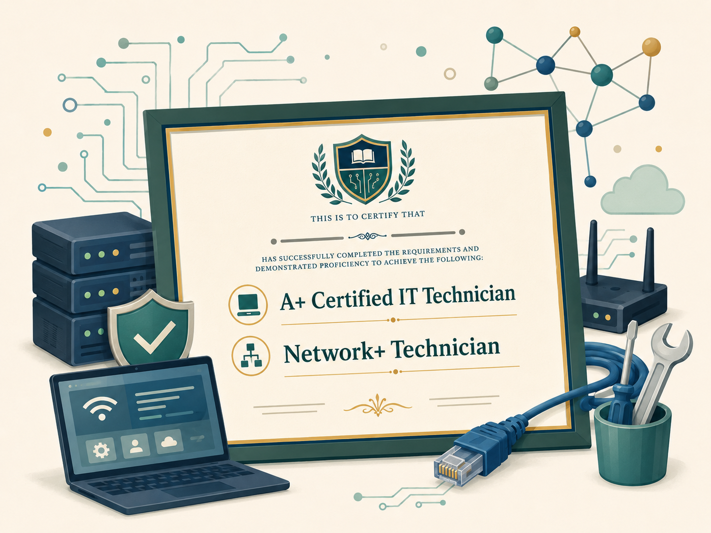 A+ Certified IT Technician & Network+ Technician
